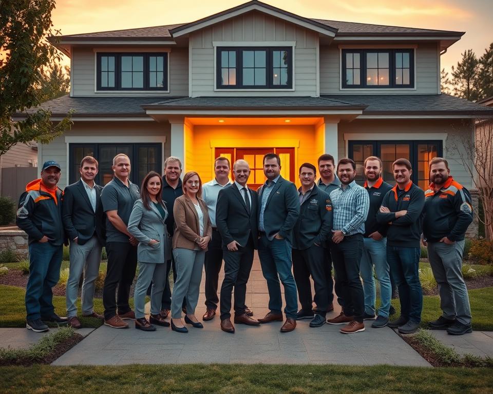 professional home exterior project team